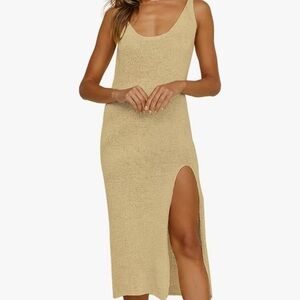 NWT Bsubseach Women's Swimwear Beach Crotchet Coverup Dress